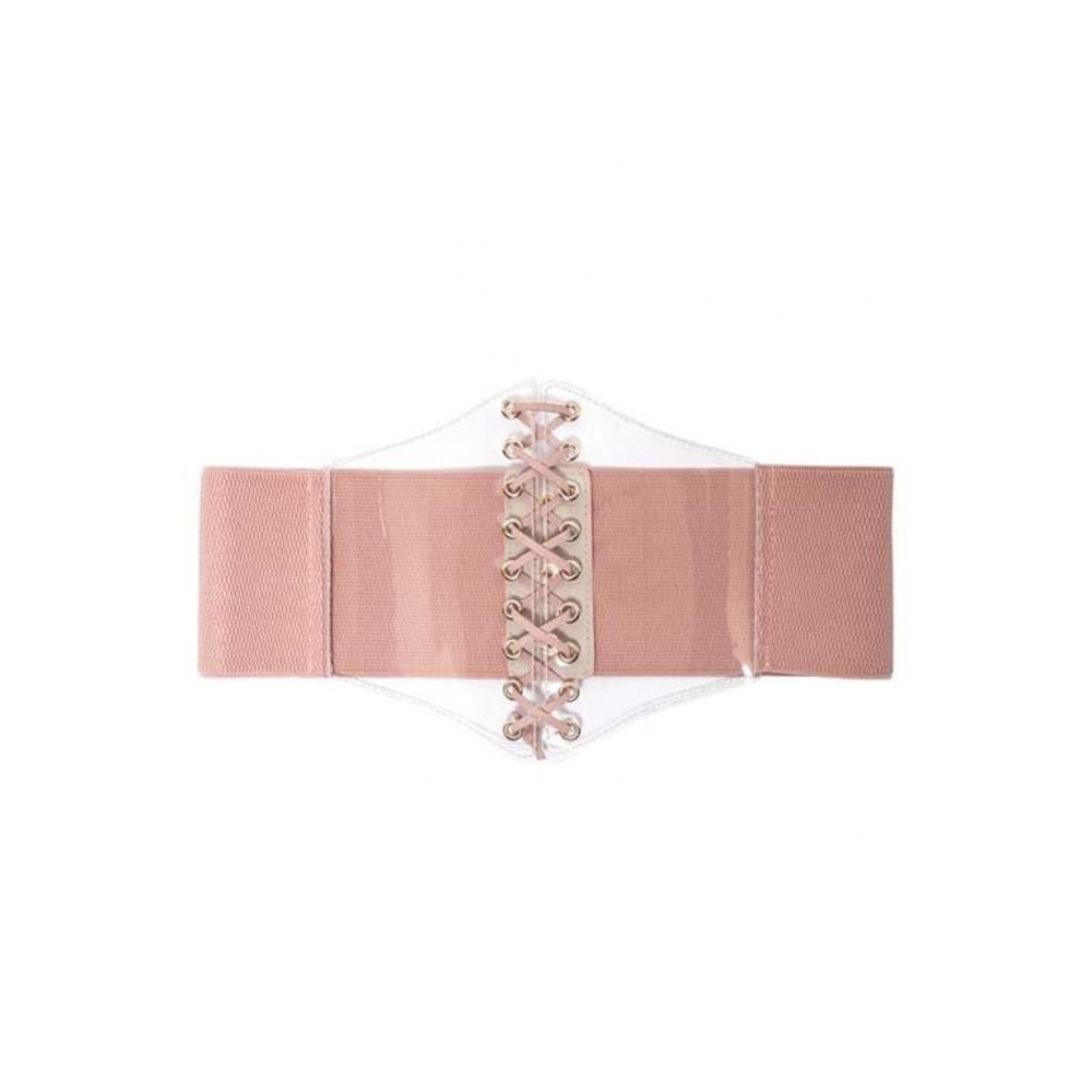Clear- Pink Corest Belt